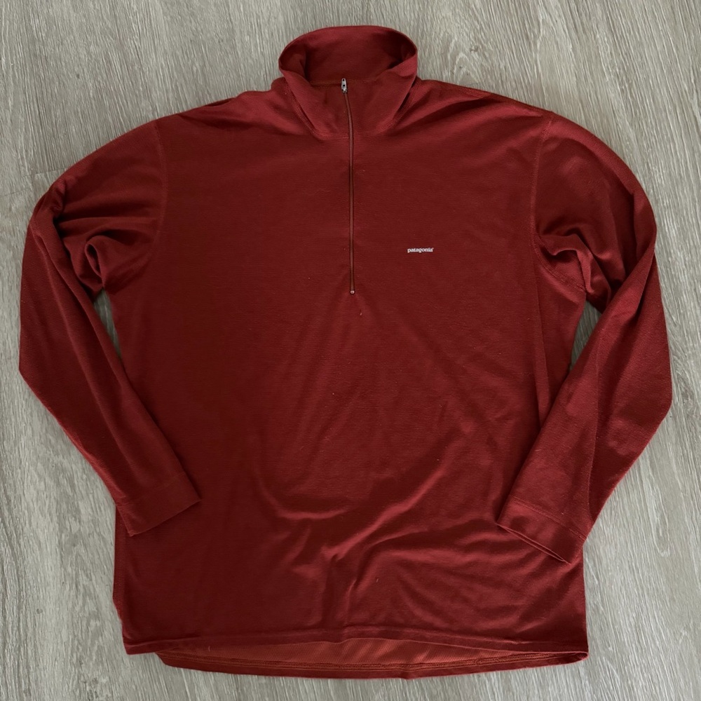Patagonia 1/4 zip base layer pullover sz XL